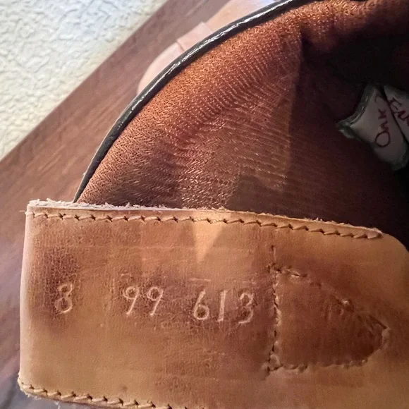 Tan Heeled Leather Boots with Western Style - Picture 8 of 8